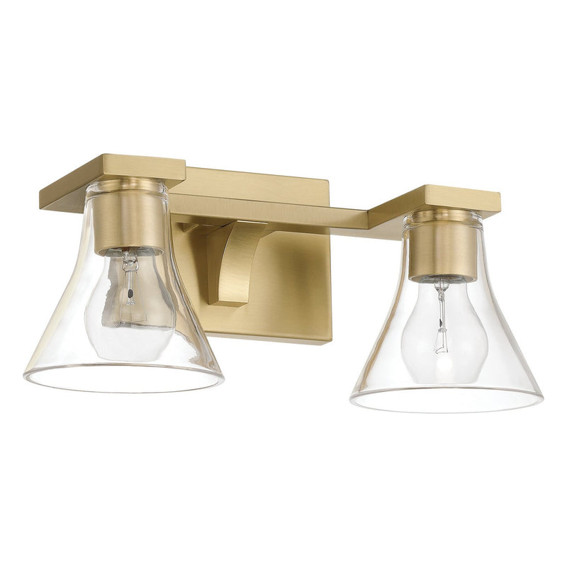 Thesis 207657A Two Light Vanity, Champagne Gold