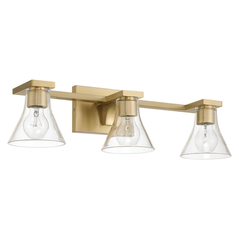Thesis 207658A Three Light Vanity, Champagne Gold