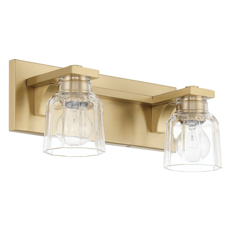 Thesis 207666A Two Light Vanity, Champagne Gold