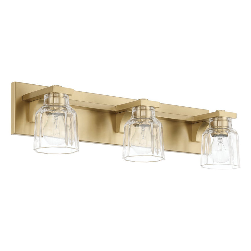 Thesis 207667A Three Light Vanity, Champagne Gold