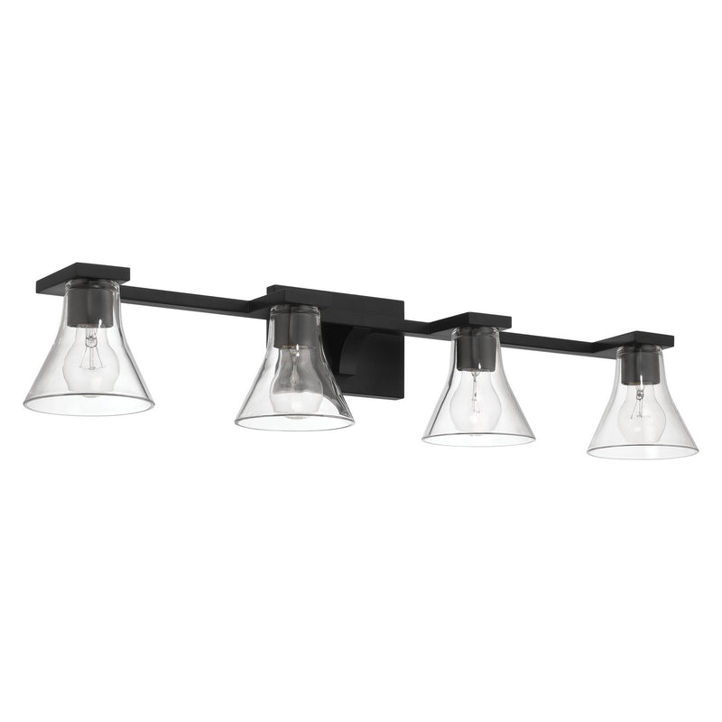 Thesis 207664A Four Light Vanity, Matte Black