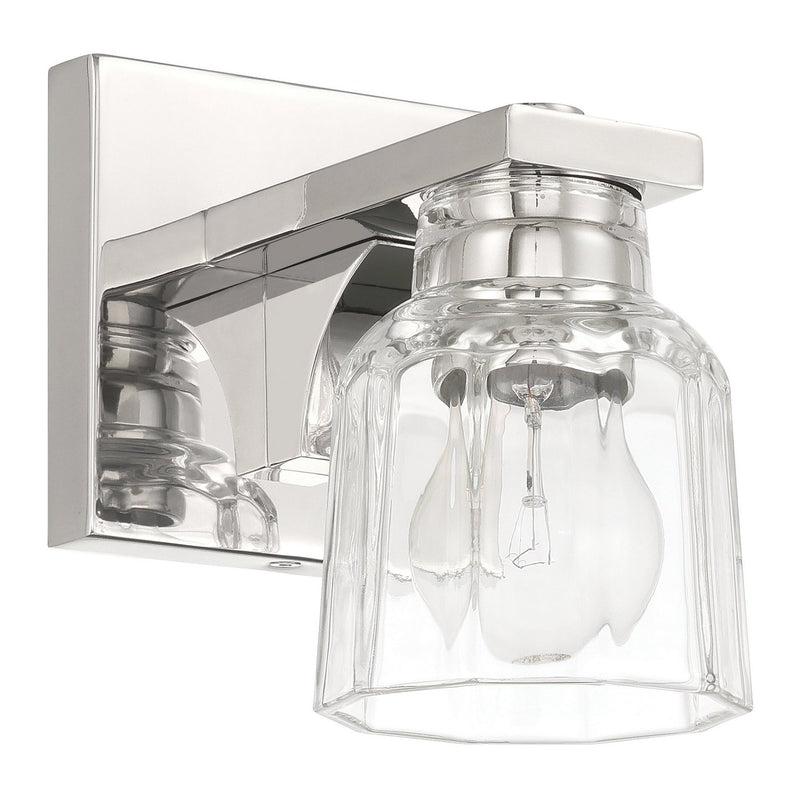 Thesis 207669A One Light Vanity, Polished Nickel