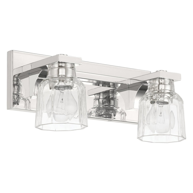 Thesis 207671A Two Light Vanity, Polished Nickel