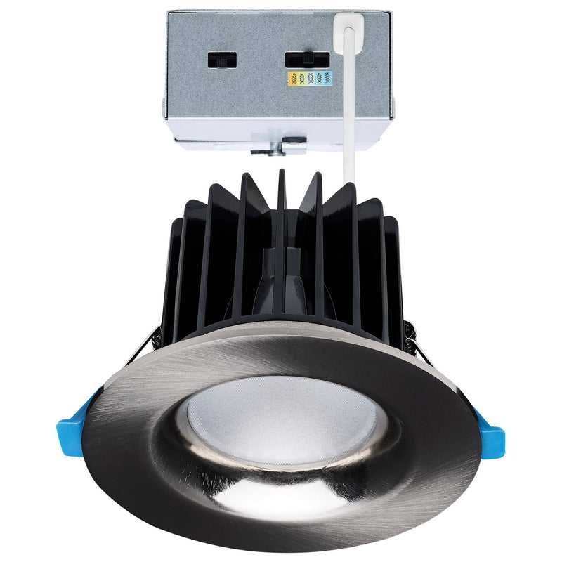Satco S11672 LED Remote Driver Downlight, Brushed Nickel