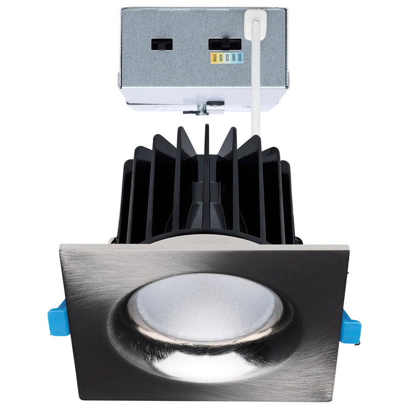 Satco S11675 LED Remote Driver Downlight, Brushed Nickel