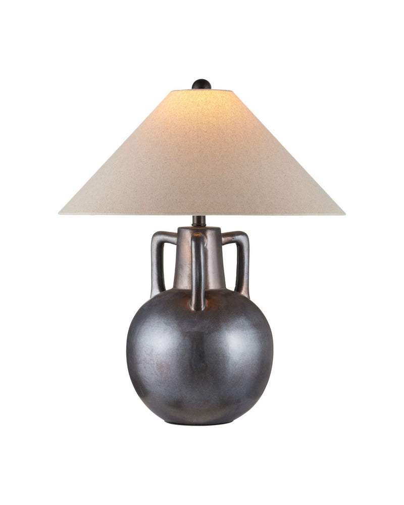 Currey and Company 6000-1035 One Light Table Lamp, Iridescent Gray