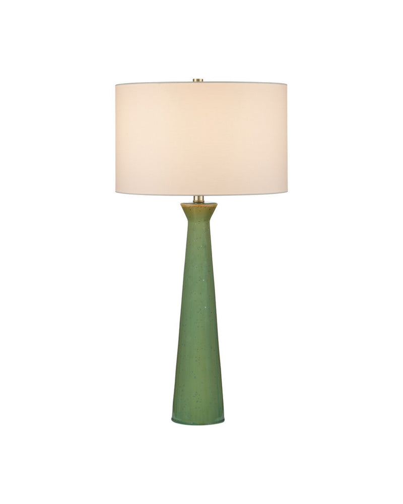 Currey and Company 6000-1042 One Light Table Lamp, Green