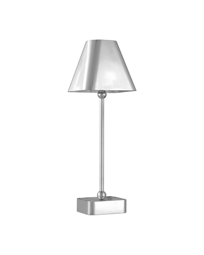 Currey and Company 6700-0012 One Light Table Lamp, Polished Nickel