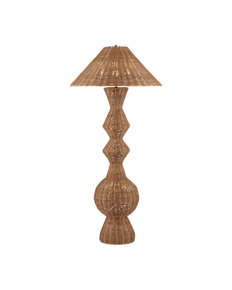 Currey and Company 8000-0172 Three Light Floor Lamp, Natural