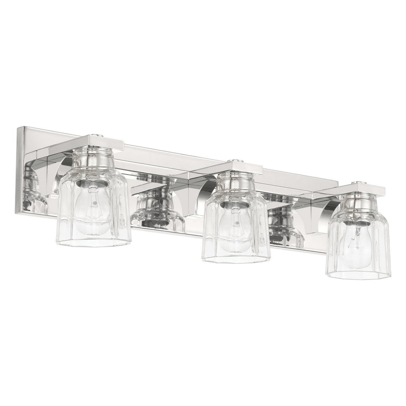 Thesis 207672A Three Light Vanity, Polished Nickel