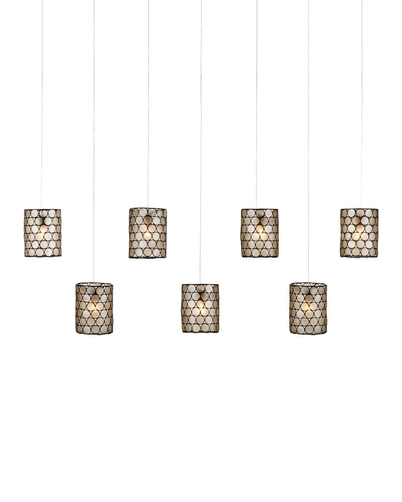 Currey and Company 9000-1074 Seven Light Pendant, Cupertino