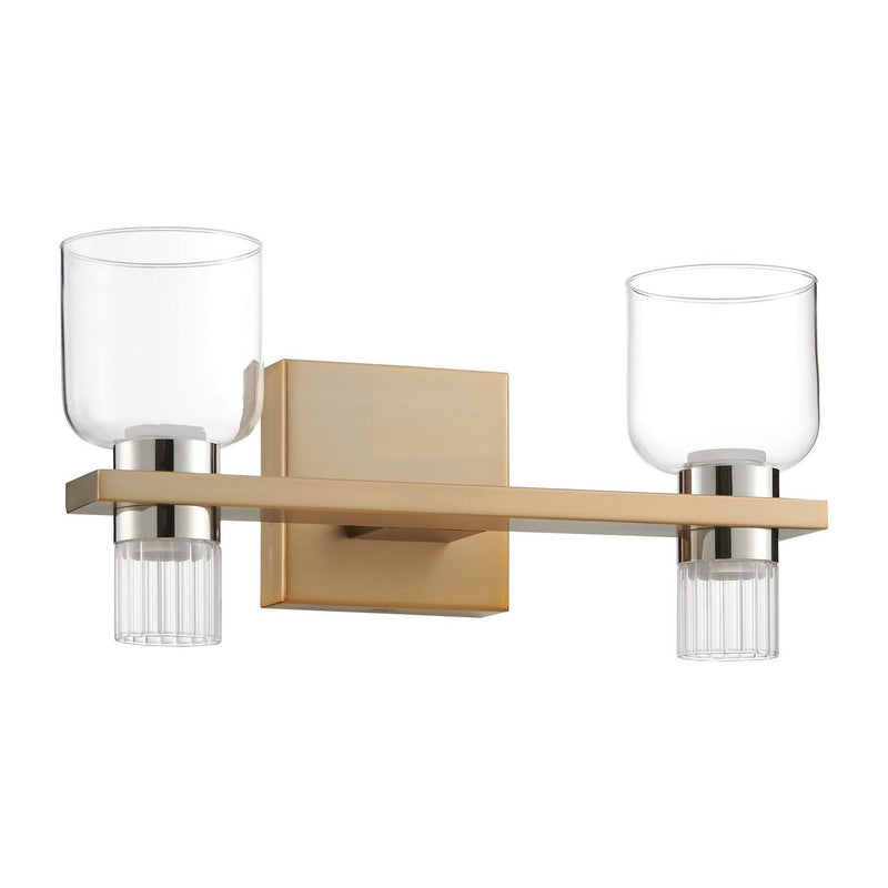 Thesis 207675A LED Vanity, Champagne Gold, Polished Nickel
