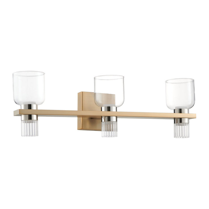 Thesis 207676A LED Vanity, Champagne Gold, Polished Nickel