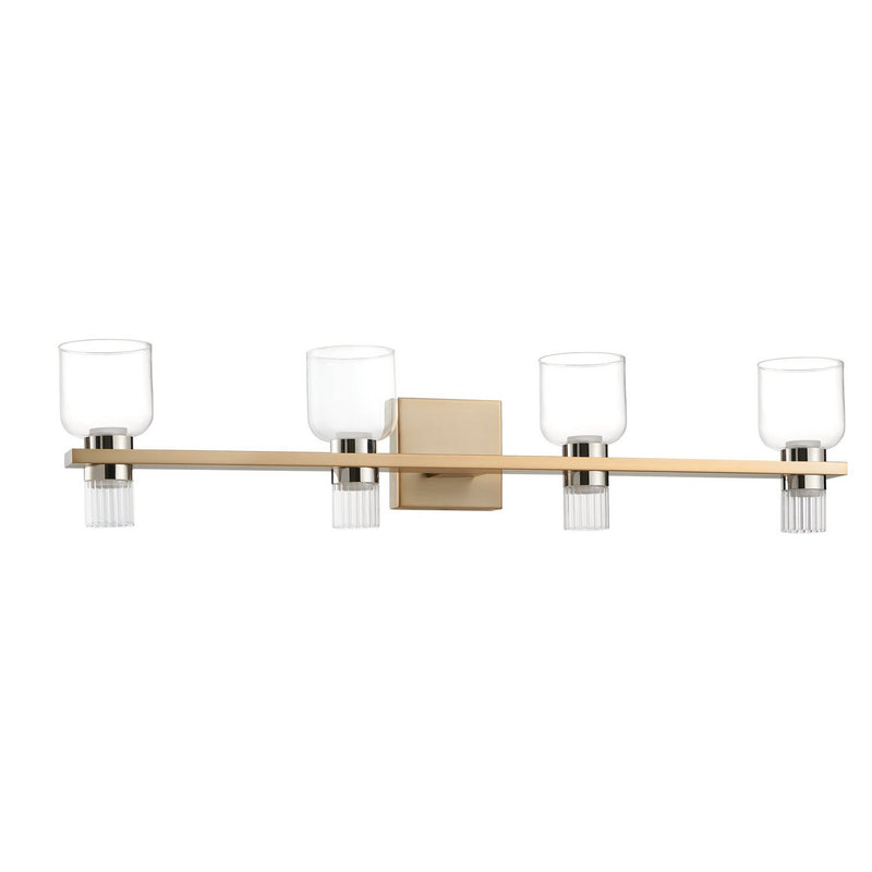 Thesis 207677A LED Vanity, Champagne Gold, Polished Nickel