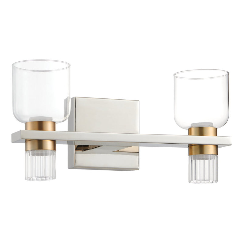 Thesis 207679A LED Vanity, Polished Nickel, Champagne Gold