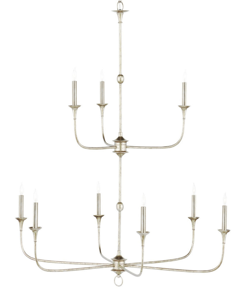 Currey and Company 9000-1313 Nine Light Chandelier, Champagne