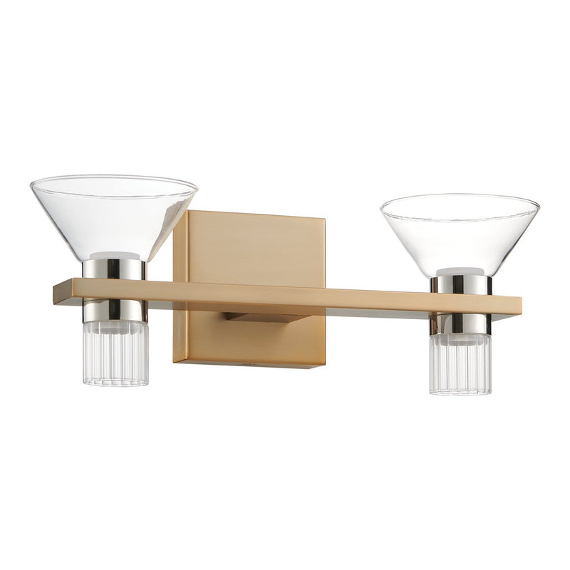 Thesis 207684A LED Vanity, Champagne Gold, Polished Nickel