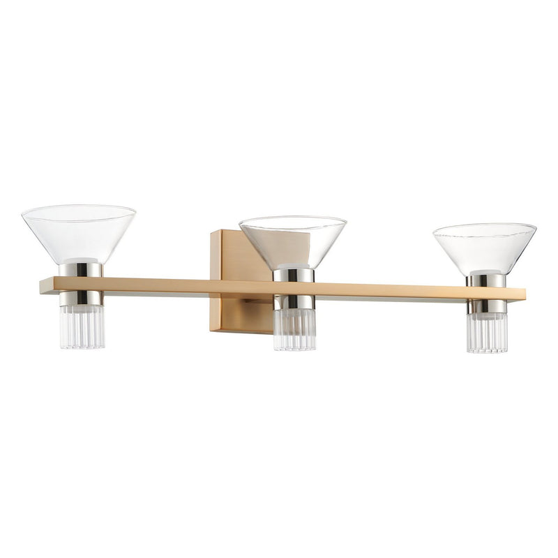 Thesis 207685A LED Vanity, Champagne Gold, Polished Nickel
