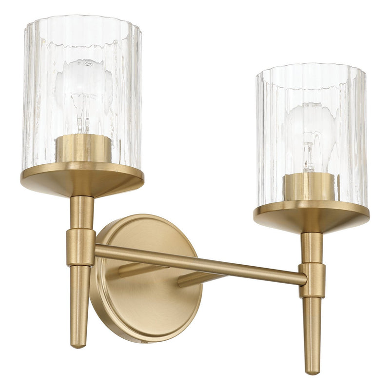 Thesis 207693A Two Light Vanity, Champagne Gold