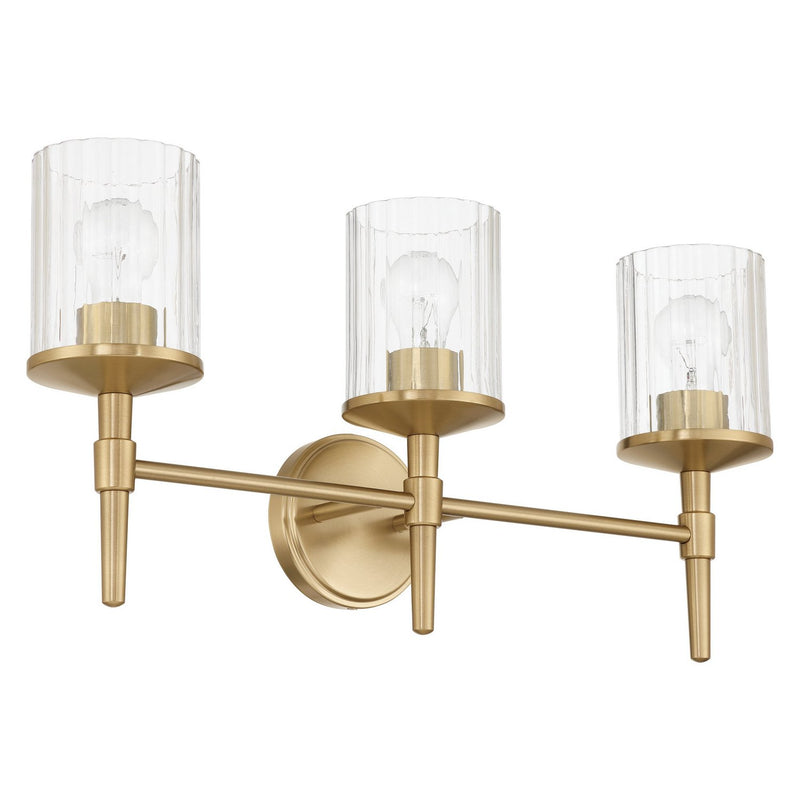 Thesis 207694A Three Light Vanity, Champagne Gold