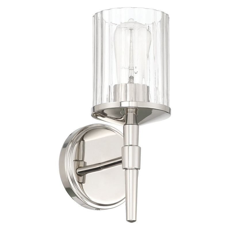 Thesis 207696A One Light Vanity, Polished Nickel