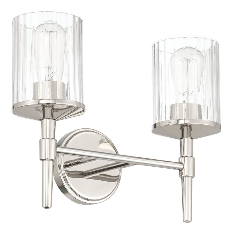 Thesis 207697A Two Light Vanity, Polished Nickel