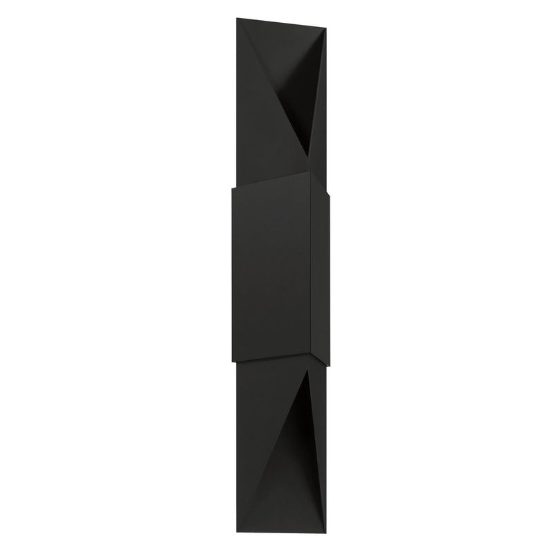 Thesis 207734A Two Light Exterior Wall Sconce, Matte Black