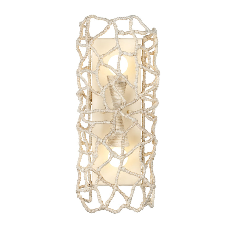 Kalco 527321WIV Two Light Wall Sconce, Warm Ivory