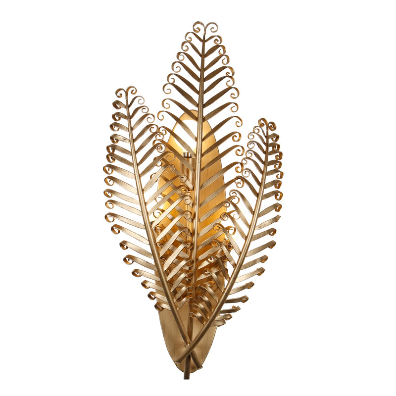 Kalco 528221MG Three Light Wall Sconce, Modern Gold