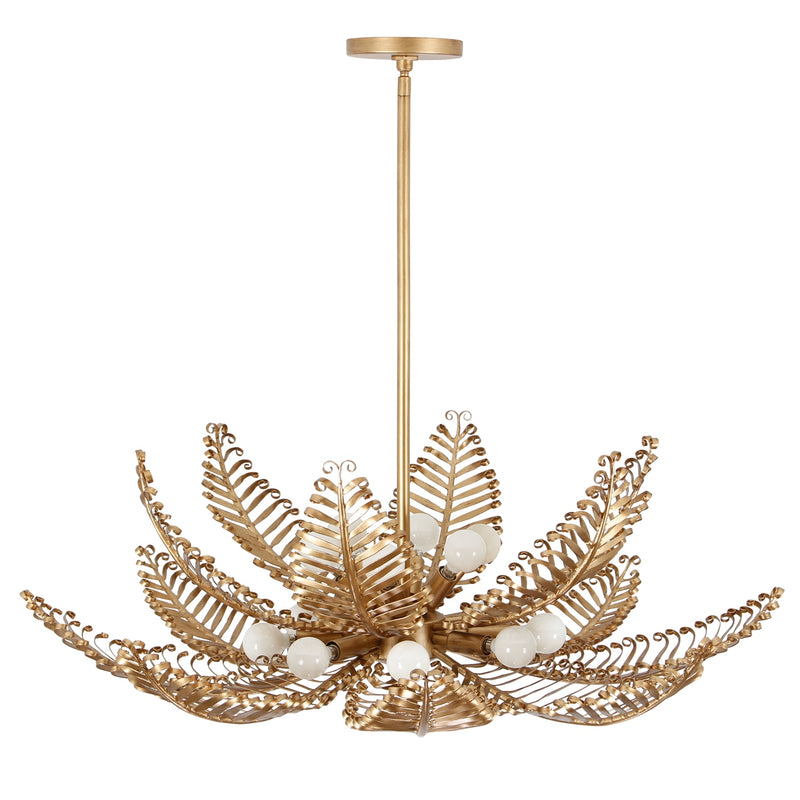 Kalco 528255MG 14 Light Chandelier, Modern Gold