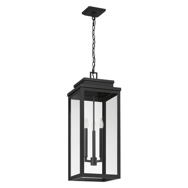 Thesis 207748A Three Light Exterior Pendant, Textured Black