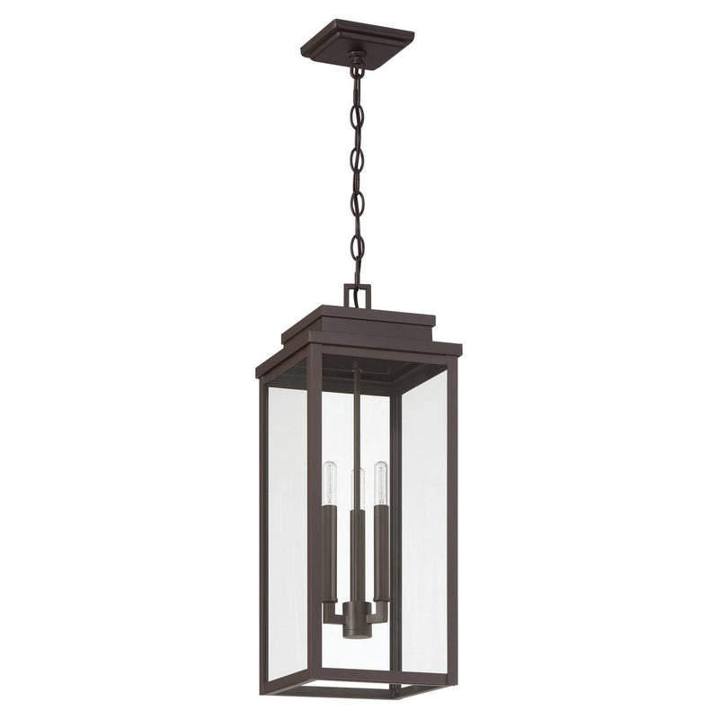 Thesis 207755A Three Light Exterior Pendant, Dark Bronze