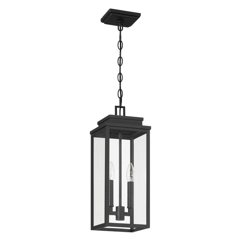 Thesis 207746A Two Light Exterior Pendant, Textured Black