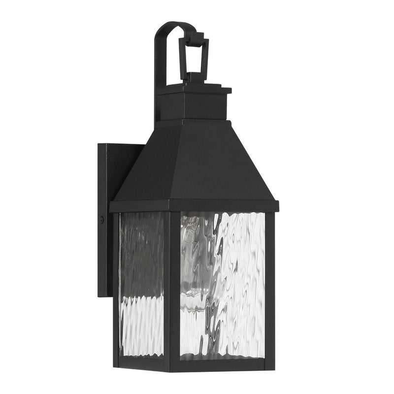 Thesis 207757A One Light Exterior Wall Sconce, Textured Black