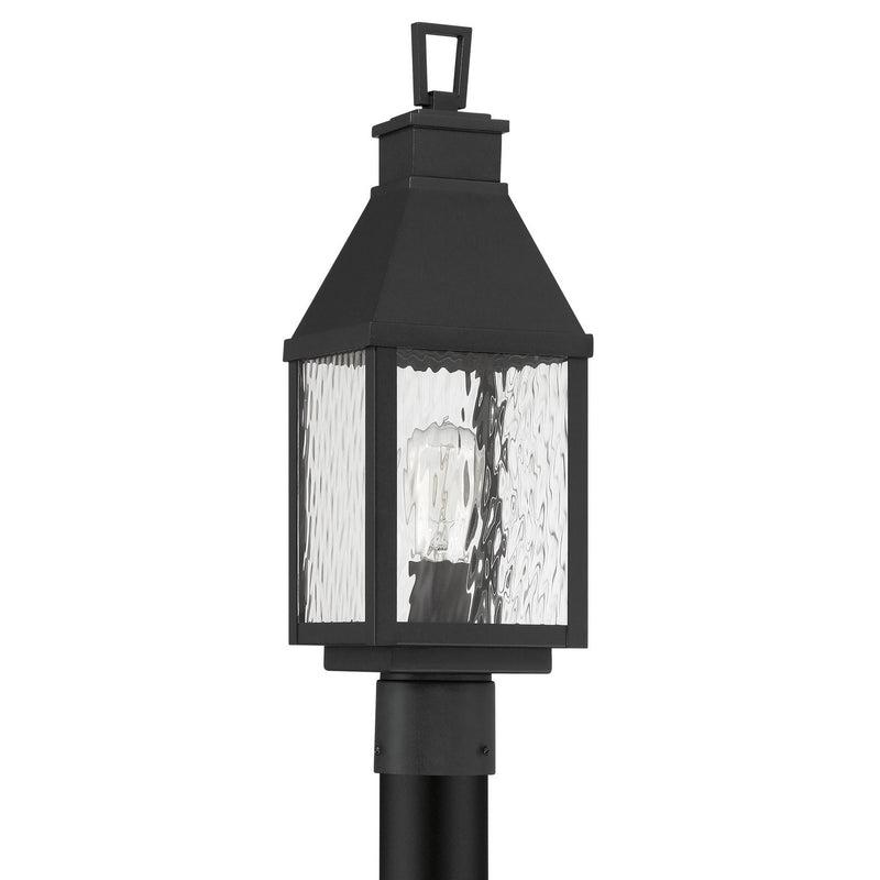 Thesis 207764A One Light Exterior Post Light, Textured Black