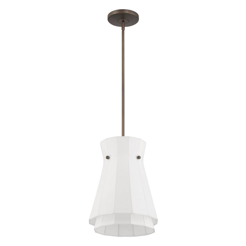 Thesis 207792A One Light Convertible Pendant, Forged Bronze