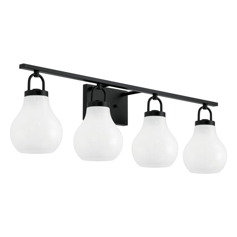 Thesis 207853A Four Light Vanity, Matte Black