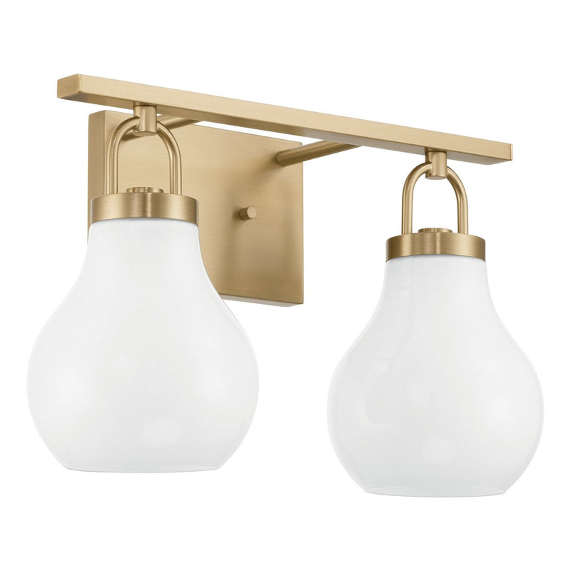 Thesis 207855A Two Light Vanity, Champagne Gold
