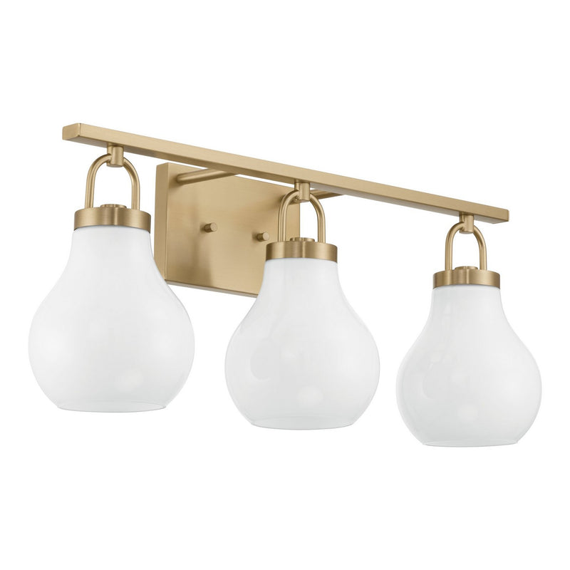 Thesis 207856A Three Light Vanity, Champagne Gold