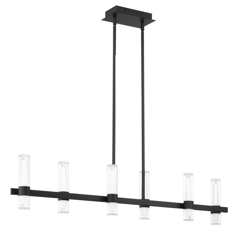 Thesis 207313A LED Linear Chandelier, Matte Black