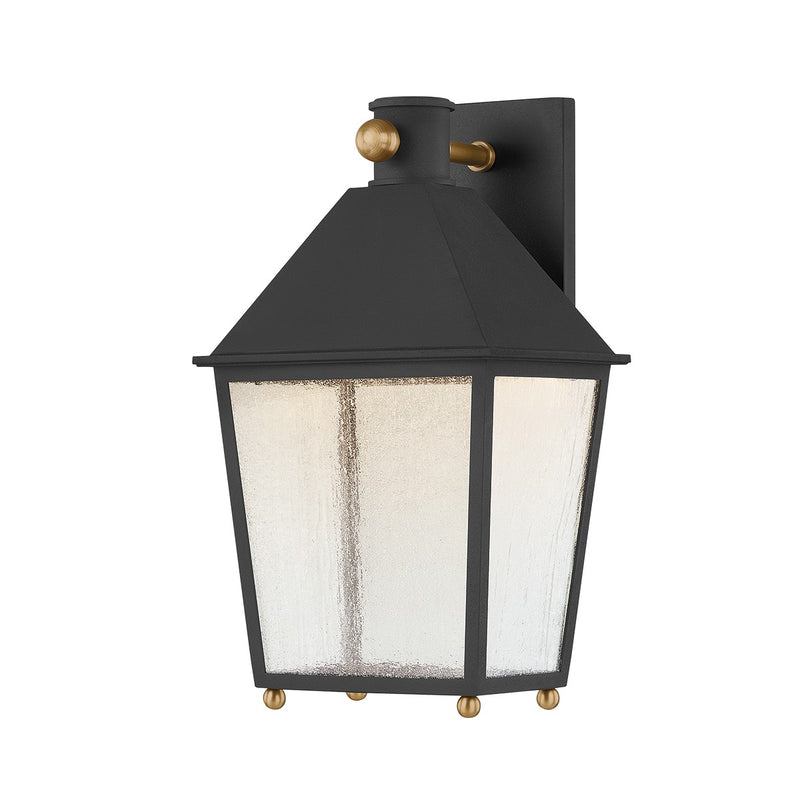 Troy Lighting B5716-TBK/PBR One Light Wall Sconce, Texture Black