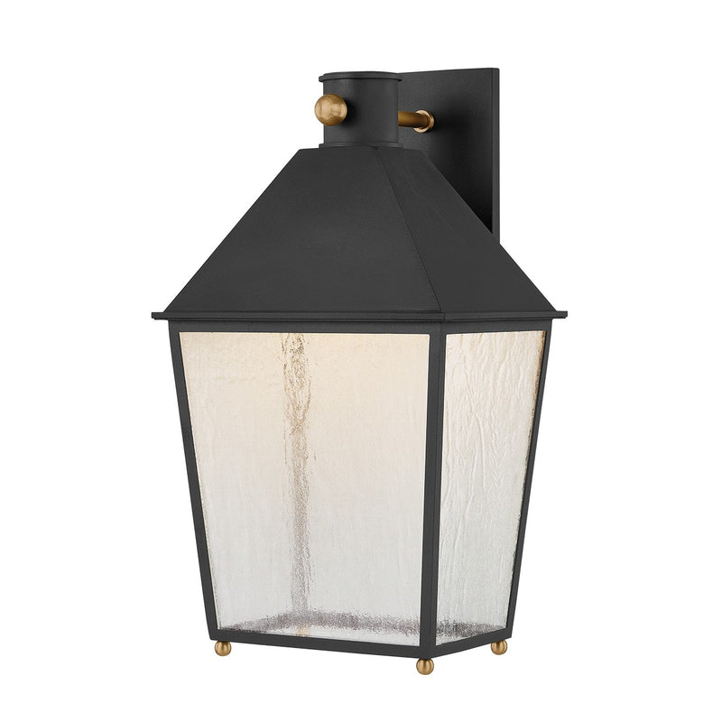 Troy Lighting B5720-TBK/PBR One Light Wall Sconce, Texture Black