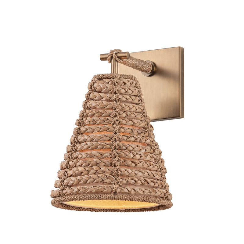 Troy Lighting B6011-PBR One Light Wall Sconce, Patina Brass