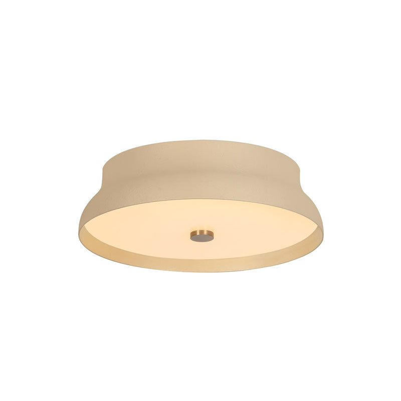 Troy Lighting C7212-PBR/GCR LED Flush Mount, Patina Brass