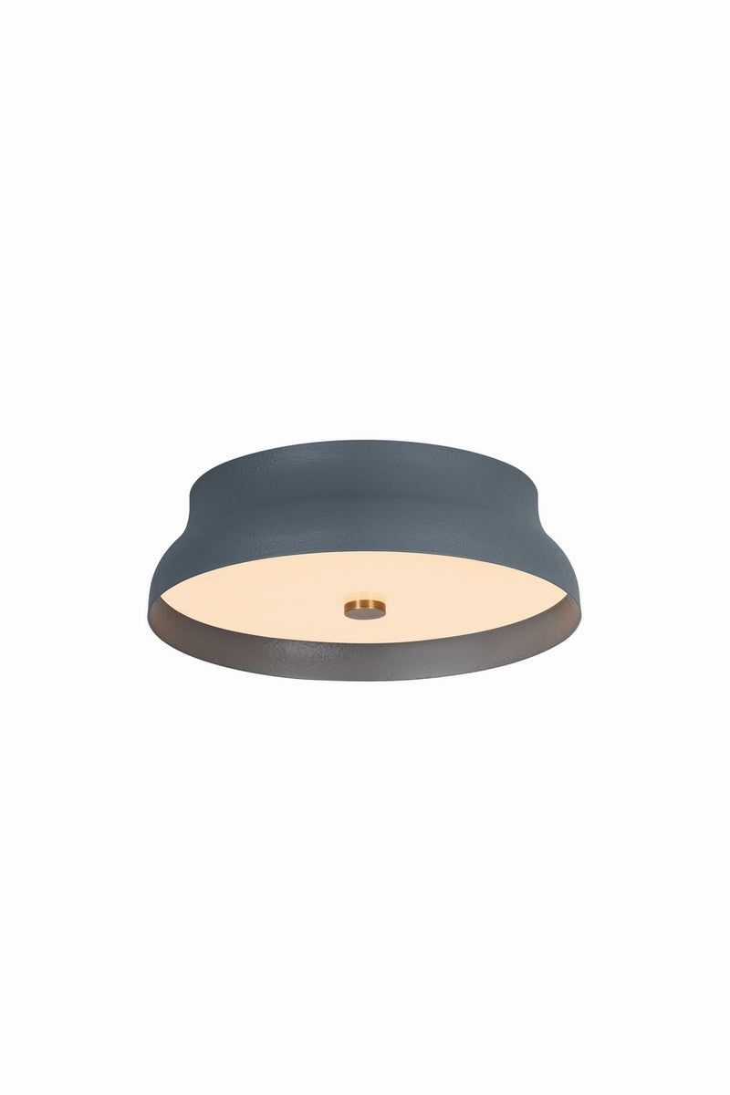 Troy Lighting C7212-PBR/GSL LED Flush Mount, Patina Brass