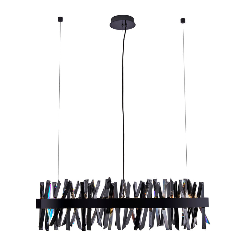 Allegri 030250-184 LED Linear Pendant, Black Nickel