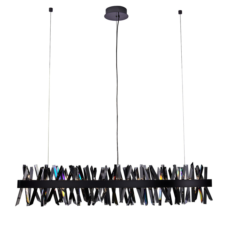 Allegri 030258-184 LED Linear Pendant, Black Nickel