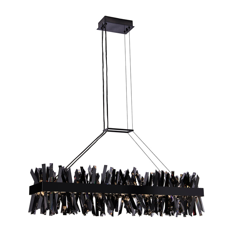 Allegri 030260-184 LED Linear Pendant, Black Nickel