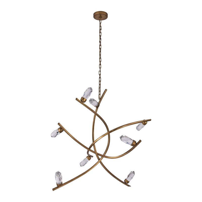 Allegri 045656-062-FR001 LED Chandelier, True Brass