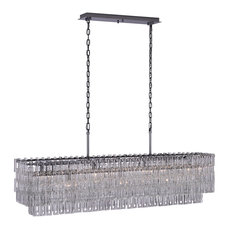 Allegri 047161-010-FR001 Seven Light Linear Pendant, Chrome